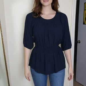 Merona Dark Blue Women's Blouse